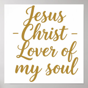 Jesus Christus Liebhaber meiner Seele Quadratische Poster