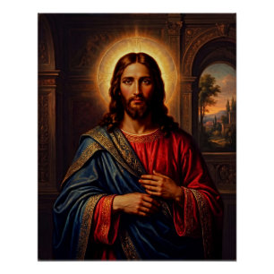 Jesus Christus liebt dich Poster