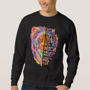 Jesus Christus Löwe von Juda Philipper 413 Sweatshirt