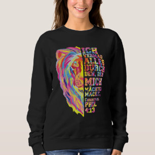 Jesus Christus Löwe von Juda Philipper 413 Sweatshirt