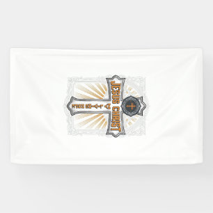 Jesus Christus meine lebendige Hoffnung Vintage Kr Banner