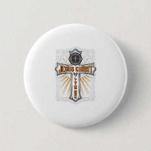Jesus Christus meine lebendige Hoffnung Vintage Kr Button