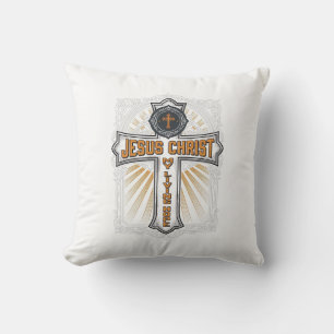 Jesus Christus meine lebendige Hoffnung Vintage Kr Kissen