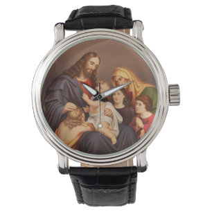 Jesus Christus mit den Kindern Armbanduhr