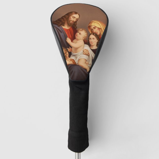 Jesus Christus mit den Kindern Golf Headcover (Vorderseite)