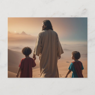Jesus Christus mit den Kindern Postkarte