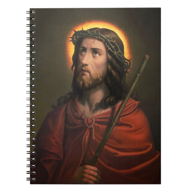 Jesus Christus mit der Krone von Thorns Notizblock (Vorderseite)