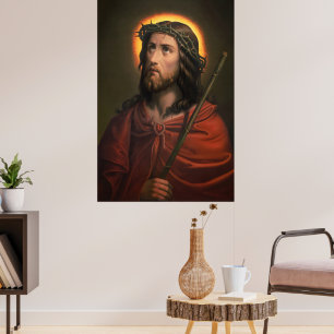 Jesus Christus mit der Krone von Thorns Poster