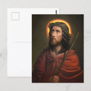 Jesus Christus mit der Krone von Thorns Postkarte
