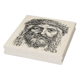 Jesus Christus mit Dornenkronen Gummistempel