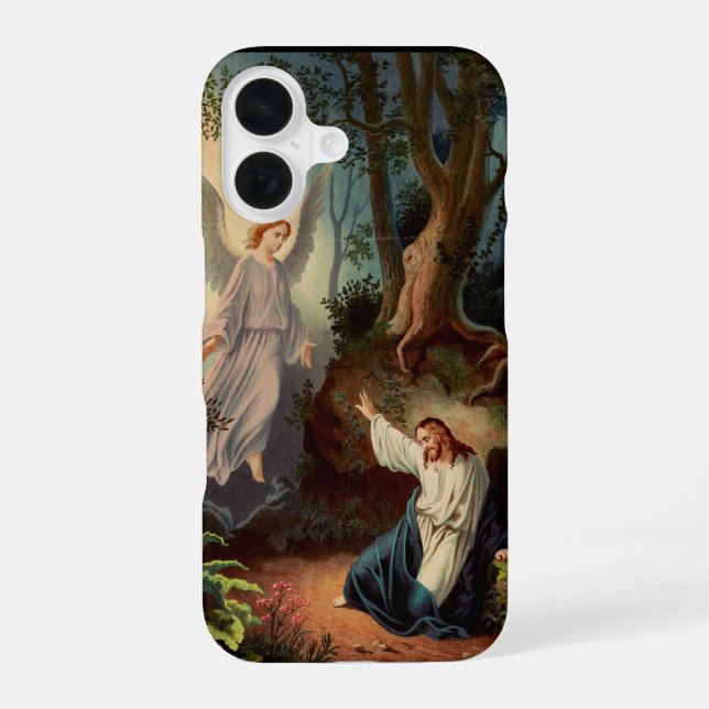 Jesus Christus mit Engel  iPhone 16 Hülle (Rückseite)
