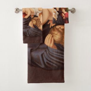 Jesus Christus mit Kindern Premium Fine Art Badhandtuch Set