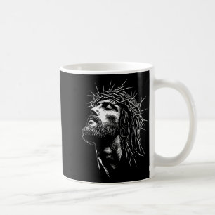 Jesus Christus mit Krone von Ns Jesus Grafik Kaffeetasse