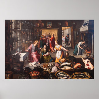 Jesus Christus mit Martha und Mary - Joos Goemaere Poster