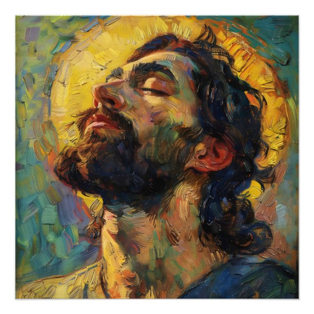 Jesus Christus Neo-Impressionismus Fotodruck (Vorne)