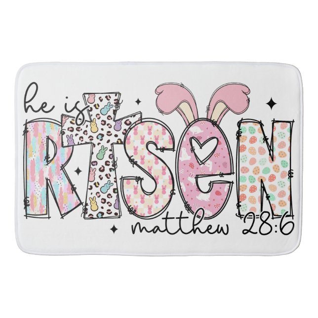 Jesus Christus Ostern Jesus Christlichen Männer, F Badematte (Vorderseite)