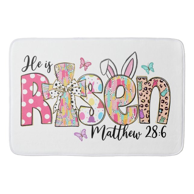 Jesus Christus Ostern Jesus Christlichen Männer, F Badematte (Vorderseite)