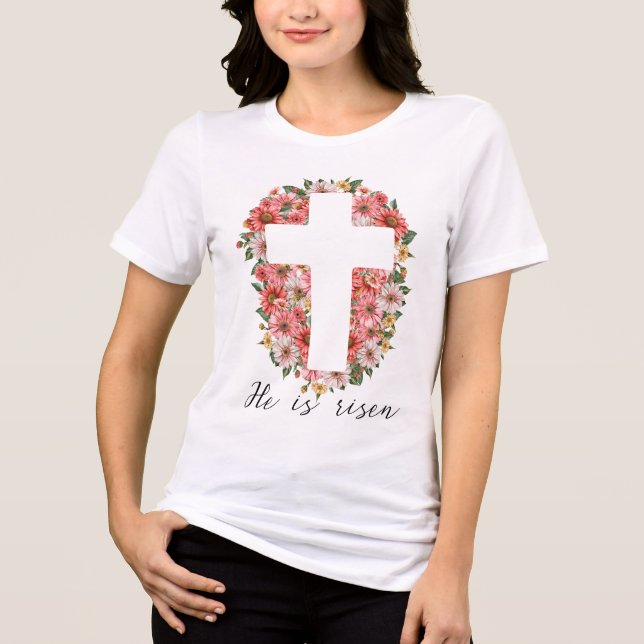 Jesus Christus Ostern Jesus Christlichen Männer, F Tri-Blend Shirt (Vorderseite)