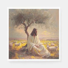 Jesus Christus Ostern katholisch religiös Serviette