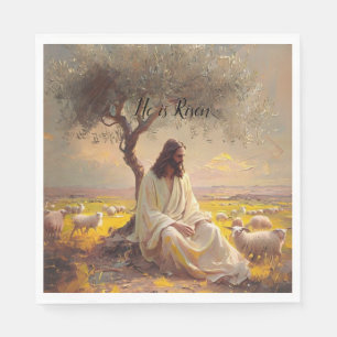 Jesus Christus Ostern katholisch religiös Serviette