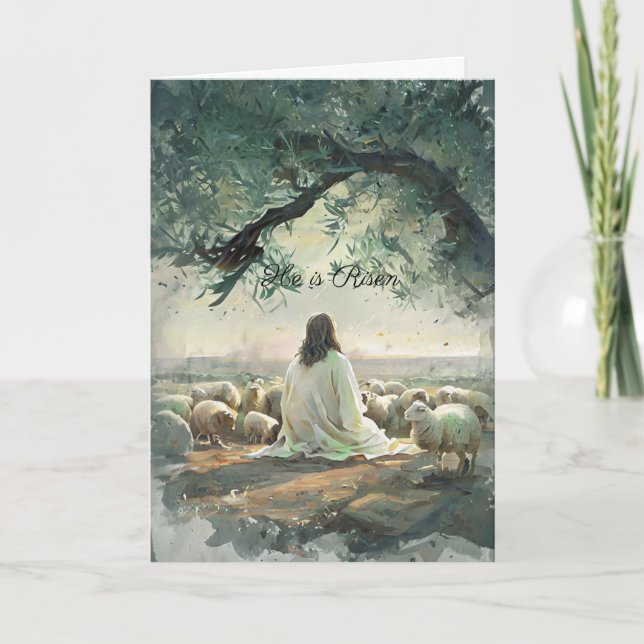 Jesus Christus Ostern Religiös Christlich Karte (Vorderseite)