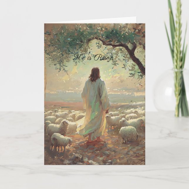 Jesus Christus Ostern Religiös Christlich Karte (Vorderseite)