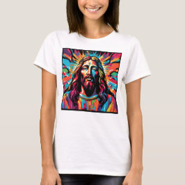 Jesus Christus Ostern Weihnachten Abstrakt T-Shirt