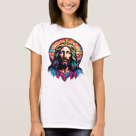 Jesus Christus Ostern Weihnachten Abstrakt T-Shirt