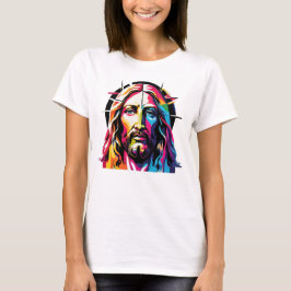 Jesus Christus Ostern Weihnachten Abstrakt T-Shirt