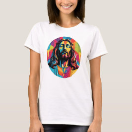 Jesus Christus Ostern Weihnachten Abstrakt T-Shirt