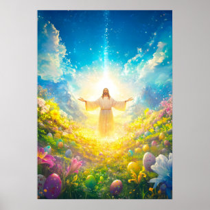 Jesus Christus Osterwiederauferstehung Poster