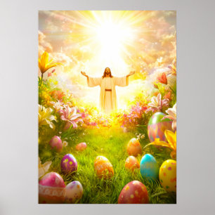 Jesus Christus Osterwiederauferstehung Poster