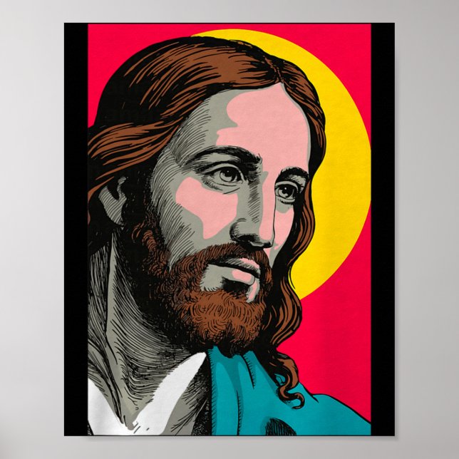 Jesus Christus P Kunst Religiös Ostern &amp; Weihn Poster (Vorne)