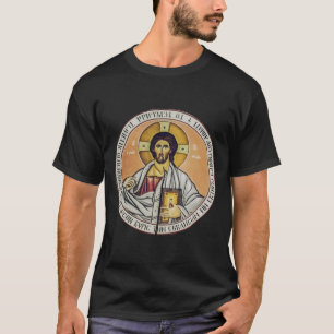 Jesus Christus Pantokrator Byzantinische Ikonen Ku T-Shirt