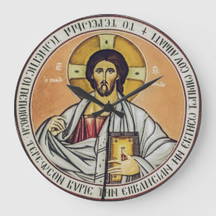 Jesus Christus Pantokrator Kuppel der Kirche Große Wanduhr