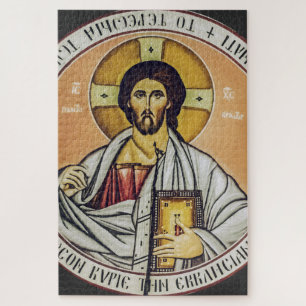 Jesus Christus Pantokrator Kuppel der Kirche Puzzle