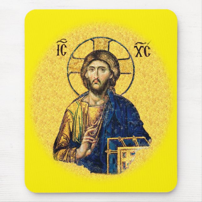 Jesus Christus Pantokrator Mousepad (Vorne)