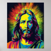 Jesus Christus Pop Kunst - AI Generierte Kunst