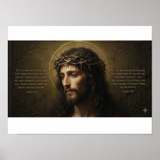 Jesus Christus Portrait Poster | Christliche Wandk