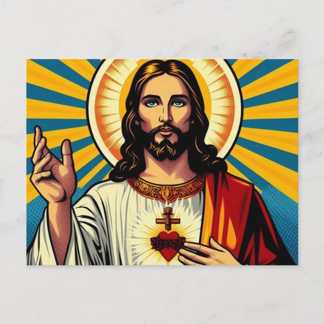 Jesus Christus Postkarte (Vorderseite)
