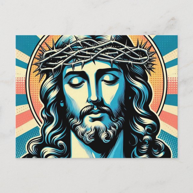 Jesus Christus Postkarte (Vorderseite)