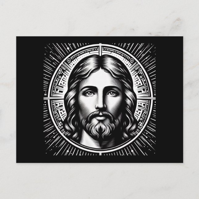 Jesus Christus Postkarte (Vorderseite)
