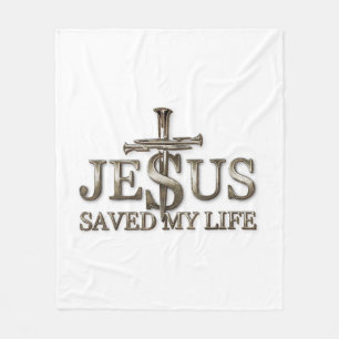 Jesus Christus rettete mein Leben Geschenk für Fra Fleecedecke