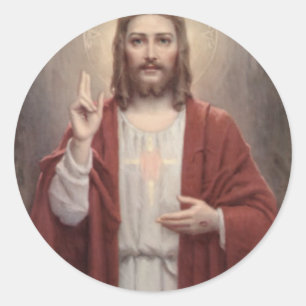 Jesus Christus Runder Aufkleber