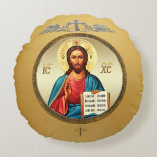 Jesus Christus Rundes Kissen