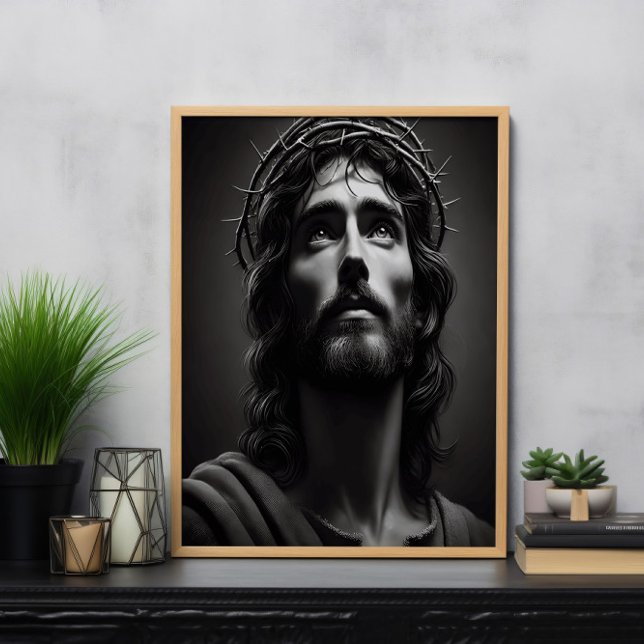 Jesus Christus sanfter Blick der Barmherzigkeit Poster (Von Creator hochgeladen)