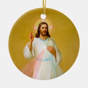 Jesus Christus segnen Keramik Ornament