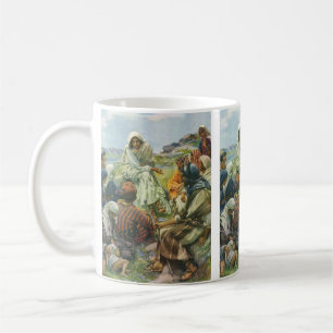 Jesus Christus Sermon auf dem Berg, Vintage Religi Kaffeetasse