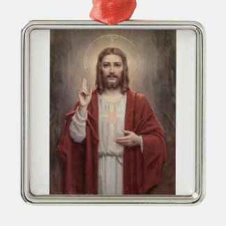 Jesus Christus Silbernes Ornament