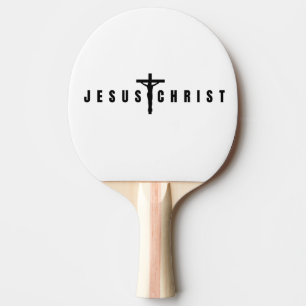 Jesus Christus Tischtennis Schläger